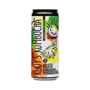 Rudy's Kombucha su kokosais ir ananasais be pridėtinio cukraus, 330 ml